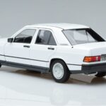 Mercedes 190 E W201 Baltas Norev 1:18 183820 Metalas - image 6 of 7