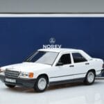 Mercedes 190 E W201 Baltas Norev 1:18 183820 Metalas - image 7 of 7