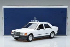 Mercedes 190 E W201 Baltas Norev 1:18 183820 Metalas - nuotrauka 7 iš 7