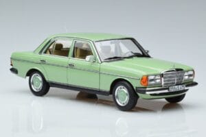 Mercedes 200 W123 Žalias Norev 1:18 183796 Metalas - nuotrauka 5 iš 7