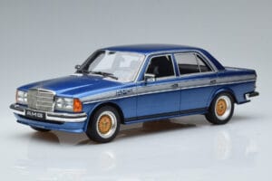 Mercedes 280 E AMG W123 Mėlynas Otto 1:18 OT221 Derva
