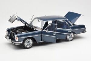 Mercedes 280 SE W108 Tamsiai Mėlynas Metalinis Norev 1:18 183534 Metalas - nuotrauka 2 iš 8