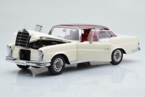 Mercedes 280 SE W108 Baltas AUTOart 1:18 76287 Metalas - nuotrauka 2 iš 8
