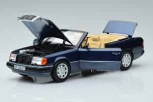 Mercedes 300 CE-24 A124 Kabrioletas Nautical Mėlynas Riboto Tiražo Norev 1:18 183879 Metalas - nuotrauka 2 iš 7