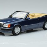 Mercedes 300 CE-24 A124 Kabrioletas Nautical Mėlynas Riboto Tiražo Norev 1:18 183879 Metalas