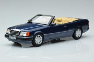 Mercedes 300 CE-24 A124 Kabrioletas Nautical Mėlynas Riboto Tiražo Norev 1:18 183879 Metalas