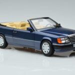 Mercedes 300 CE-24 A124 Kabrioletas Nautical Mėlynas Riboto Tiražo Norev 1:18 183879 Metalas - image 5 of 7