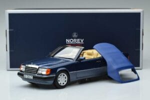 Mercedes 300 CE-24 A124 Kabrioletas Nautical Mėlynas Riboto Tiražo Norev 1:18 183879 Metalas - nuotrauka 7 iš 7