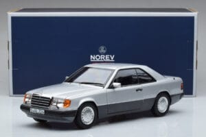 Mercedes 300 CE-24 C124 Coupe Sidabrinis Norev 1:18 183880 Metalas - nuotrauka 7 iš 7