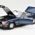 Mercedes 300 SL R107 Jūrinis Mėlynas Norev 1:18 - image 2 of 8