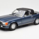 Mercedes 300 SL R107 Jūrinis Mėlynas Norev 1:18