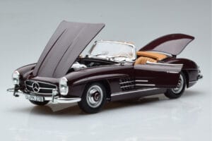 Mercedes 300 SL W198 Roadster Raudonas Norev 1:18 183891 Metalas - nuotrauka 2 iš 8