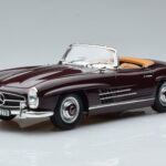 Mercedes 300 SL W198 Roadster Raudonas Norev 1:18