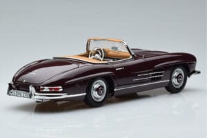 Mercedes 300 SL W198 Roadster Raudonas Norev 1:18 183891 Metalas - nuotrauka 3 iš 8