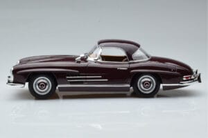 Mercedes 300 SL W198 Roadster Raudonas Norev 1:18 183891 Metalas - nuotrauka 4 iš 8
