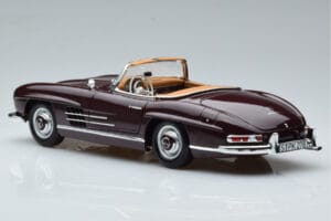 Mercedes 300 SL W198 Roadster Raudonas Norev 1:18 183891 Metalas - nuotrauka 7 iš 8