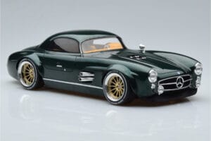 Mercedes 300 SL Speedster Hard Top By S-Klub Žalias GT Spirit 1:18 GT872 Derva - nuotrauka 4 iš 6
