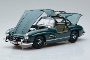 Mercedes 300 SL W198 Gullwing Žalias Norev 1:18 183851 Metalas - nuotrauka 2 iš 7