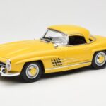 Mercedes 300 SL W198 Roadster Geltonas Norev 1:18