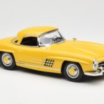 Mercedes 300 SL W198 Roadster Geltonas Norev 1:18 - image 6 of 8