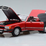 Mercedes 450 SL R107 US Versija Raudonas Norev 1:18 - image 2 of 8