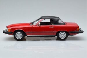 Mercedes 450 SL R107 US Versija Raudonas Norev 1:18 183729 Metalas - nuotrauka 4 iš 8