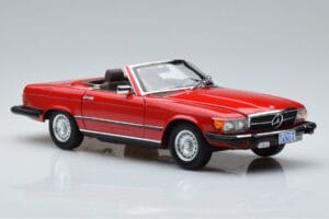 Mercedes 450 SL R107 US Versija Raudonas Norev 1:18 183729 Metalas - nuotrauka 6 iš 8