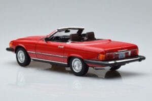 Mercedes 450 SL R107 US Versija Raudonas Norev 1:18 183729 Metalas - nuotrauka 7 iš 8
