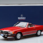 Mercedes 450 SL R107 US Versija Raudonas Norev 1:18 - image 8 of 8