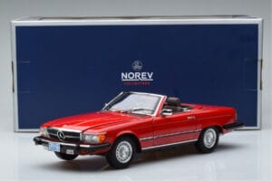 Mercedes 450 SL R107 US Versija Raudonas Norev 1:18 183729 Metalas - nuotrauka 8 iš 8