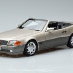 Mercedes 500 SL R129 Smoke Sidabrinis Norev 1:18 183719 Metalas