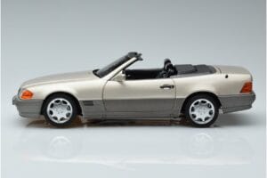 Mercedes 500 SL R129 Smoke Sidabrinis Norev 1:18 183719 Metalas - nuotrauka 4 iš 7