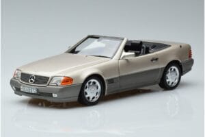 Mercedes 500 SL R129 Smoke Sidabrinis Norev 1:18 183719 Metalas