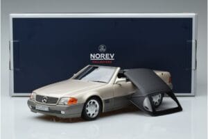 Mercedes 500 SL R129 Smoke Sidabrinis Norev 1:18 183719 Metalas - nuotrauka 7 iš 7