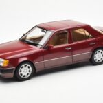Mercedes 500E W124 Raudonas Metallic Pardavėjo Leidimas Norev 1:18