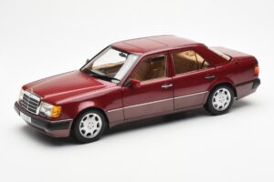 Mercedes 500E W124 Raudonas Metallic Pardavėjo Leidimas Norev 1:18