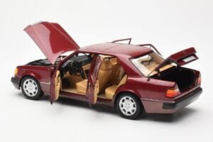 Mercedes 500E W124 Raudonas Metallic Pardavėjo Leidimas Norev 1:18 B66040699 Metalas - nuotrauka 5 iš 8