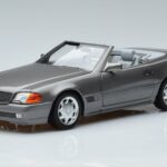 Mercedes 500 SL R129 Pilkas Metalinis Norev 1:18 183715 Metalas