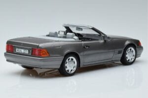 Mercedes 500 SL R129 Pilkas Metalinis Norev 1:18 183715 Metalas - nuotrauka 3 iš 7