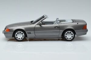 Mercedes 500 SL R129 Pilkas Metalinis Norev 1:18 183715 Metalas - nuotrauka 4 iš 7