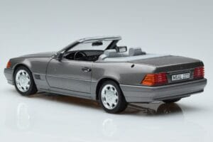 Mercedes 500 SL R129 Pilkas Metalinis Norev 1:18 183715 Metalas - nuotrauka 6 iš 7