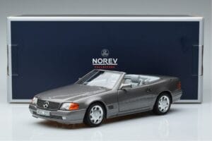 Mercedes 500 SL R129 Pilkas Metalinis Norev 1:18 183715 Metalas - nuotrauka 7 iš 7
