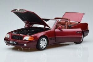 Mercedes 500 SL R129 Riboto Tiražo Leidimas Norev 1:18 183716 Metalas - nuotrauka 2 iš 7
