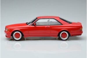 Mercedes 560 SEC W126 Widebody Raudonas Otto 1:18 OT995 Derva - nuotrauka 3 iš 6