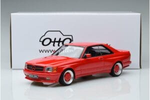 Mercedes 560 SEC W126 Widebody Raudonas Otto 1:18 OT995 Derva - nuotrauka 6 iš 6