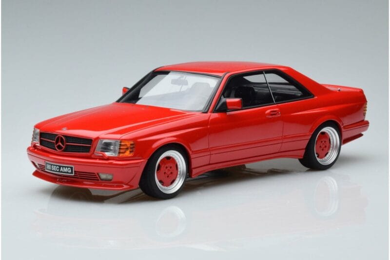 Mercedes 560 SEC W126 Widebody Raudonas Otto 1:18 OT995 Derva