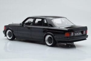 Mercedes 560 SEL AMG W126 Obsidian Juodas Otto 1:18 OT297 Derva - nuotrauka 5 iš 6