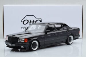 Mercedes 560 SEL AMG W126 Obsidian Juodas Otto 1:18 OT297 Derva - nuotrauka 6 iš 6