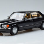 Mercedes 560 SEL W126 Juodas Norev 1:18