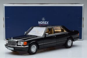 Mercedes 560 SEL W126 Juodas Norev 1:18 183793 Metalas - nuotrauka 7 iš 7